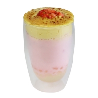 Strawberry Cream Brulee Milk